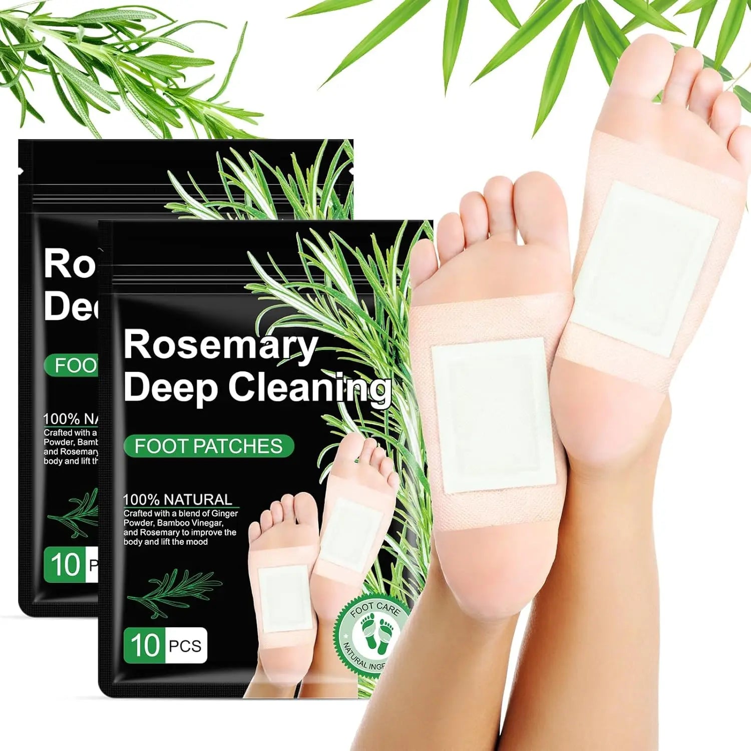 20PCS Natural Herbal Foot Detox Patches,Gingerbamboo Deep Cleansing Pads for Stress Relieftoxin Removal, Better Sleep & Wellness Fitnesstreatment Healthcare Solution Therapeutichealthy Therapy